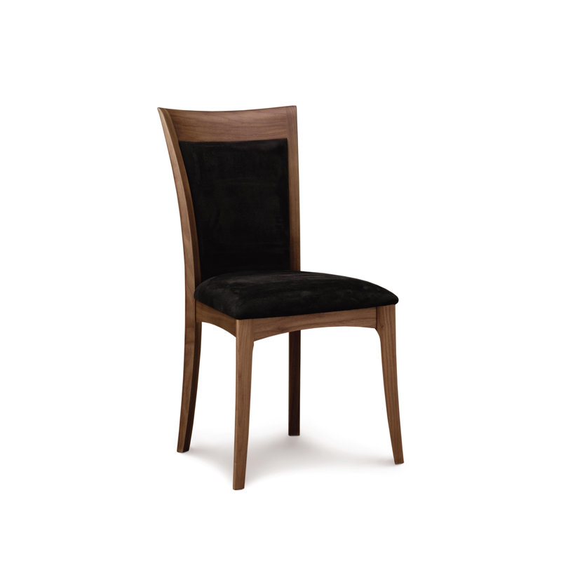 Morgan Leather Dining Chair, Natural Walnut, Coffee