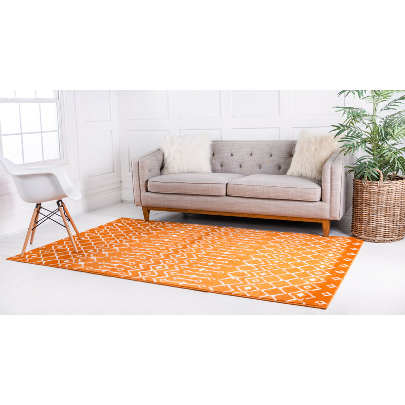 Tapis à treillis marocain World Menagerie, Rectangle 10 pi x 13 pi 1 po