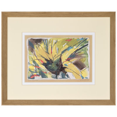 «Yellow Petals IV» par Daughdrill - peinture encadrée
