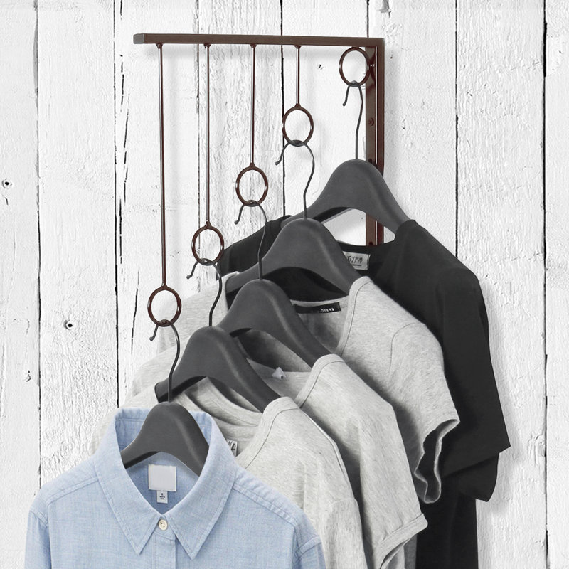 29cm W Garment Rack, Brown