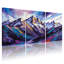 Cities &Countries Mountain Peaks Reflecting In Water Set of 3 Canvas Wall Art Prints-663760146