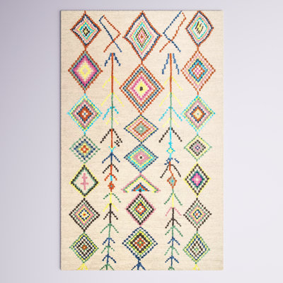 Agostini Handmade Tufted Wool Off-White Rug