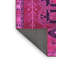 Tapis oriental en laine / polyester tissé à la machine en rose / noir-1187099234