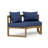 Circular Modular Teak 6 - Person Patio Conversation Set with Sunbrella® Cushions-98271771