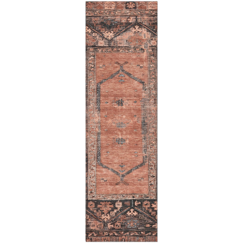 Premium Machine Washable Lubbers AMF1727 Global Rug, Runner 2'3" x 7'6"
