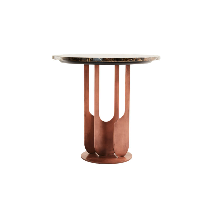 Egg Designs 'Drop' Black Marble End Table