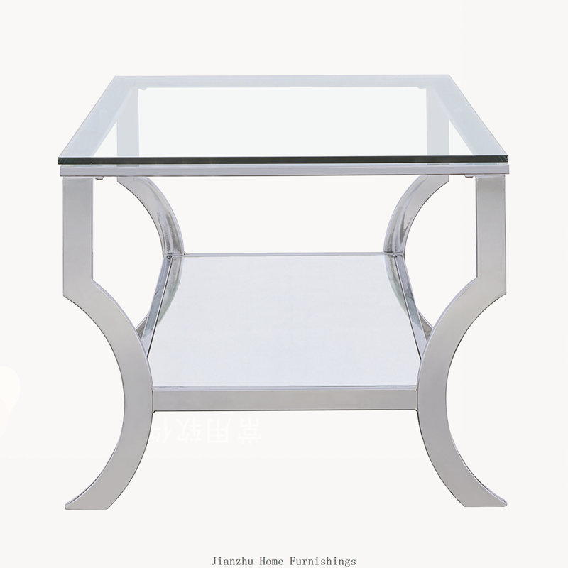 Table basse chromée