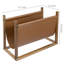 Standing Leatherette Magazine Rack