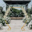 Arche de mariage décorative de fond