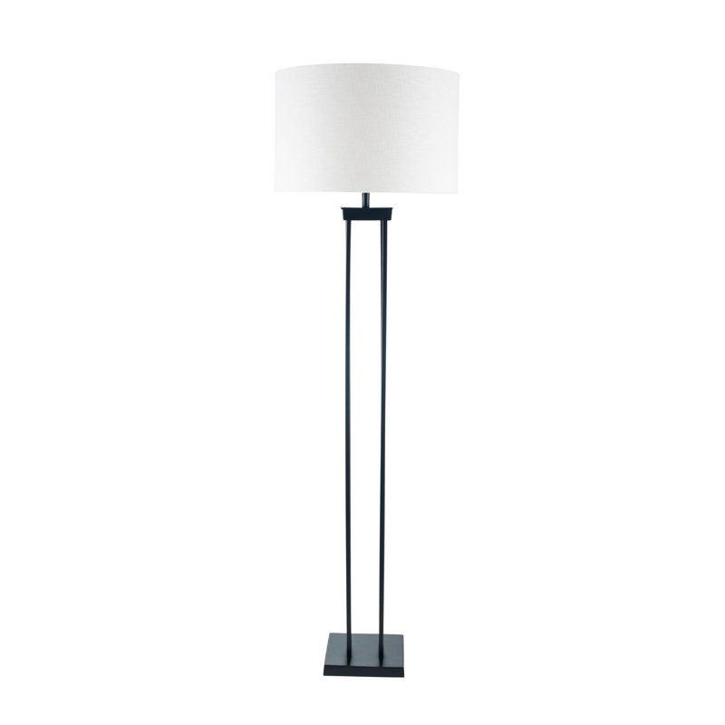 Aidric 143.5cm Matte Black Traditional Floor Lamp