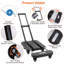 Chariot pliable pour poids lourds pliable 165LBS avec poignée télescopique et 6 roues
