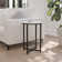 Hampstead Collection End Table - Modern Laminate Accent Table with Crisscross Frame