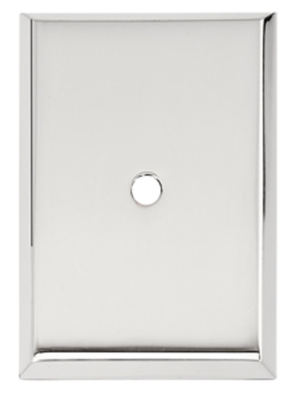 Metal Knob Backplate, Polished Chrome