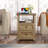 Azella Frame 2 End Table Set with Storage and Built-In Outlets-822320741