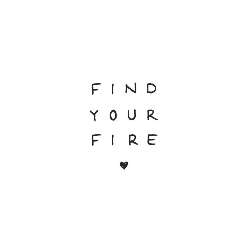Find Your Fire - Wrapped Canvas Print, 30cm H x 30cm W x 3.8cm D