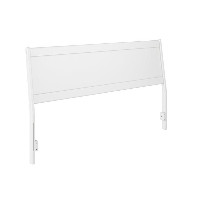 Tête de lit en bois massif Sadiras, King, Blanc