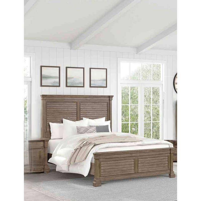 Ensemble de chambre à coucher 3 pièces Transitional, Très grand lit