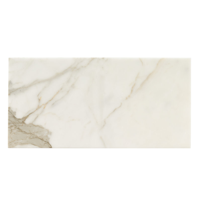 Calabria Frost 12 in. x 24 in. Honed Marble Floor and Wall Tile