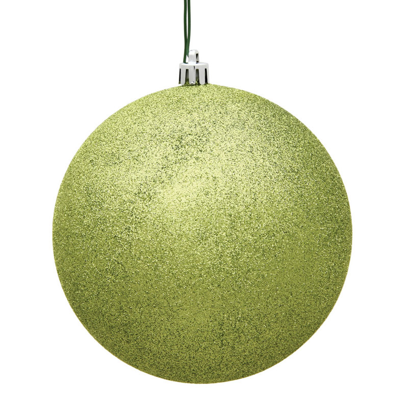 Holiday Solid Ball Ornament, 8" H x 8" W x 8" D, Lime