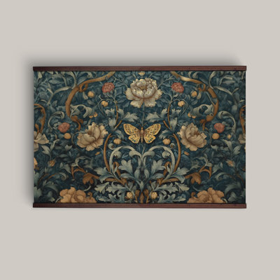 William Morris Butterfly Botanical Tapestry – Vintage Wall Art on Canvas