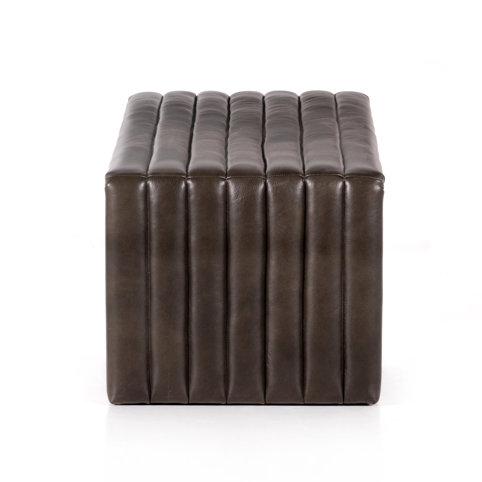 Brandt 61" Dining Bench, Deacon Wolf Genuine Leather