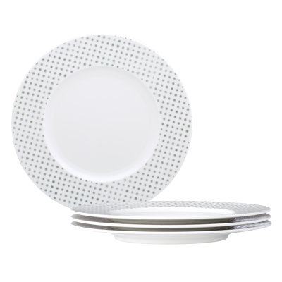 Noritake Hammock Rim Salad Plates - Dots, 9.5"