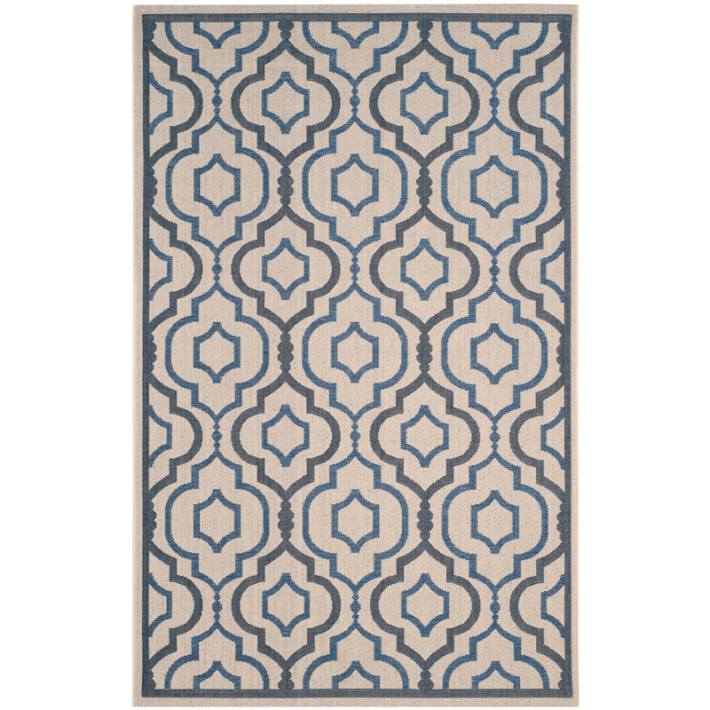 Tapis géométrique Emelinda Performance, Rectangle 4 pi x 5 pi 7 po