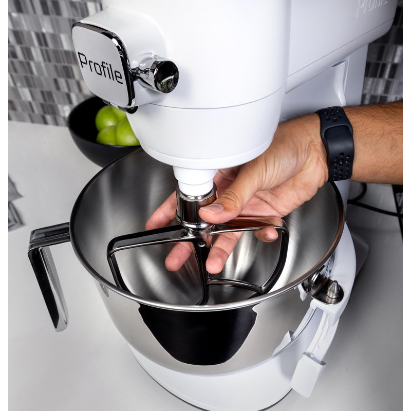 GE Profile Smart Mixer with Auto Sense, Stone White