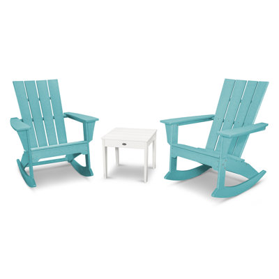 POLYWOOD Quattro 3-Piece Rocker Set