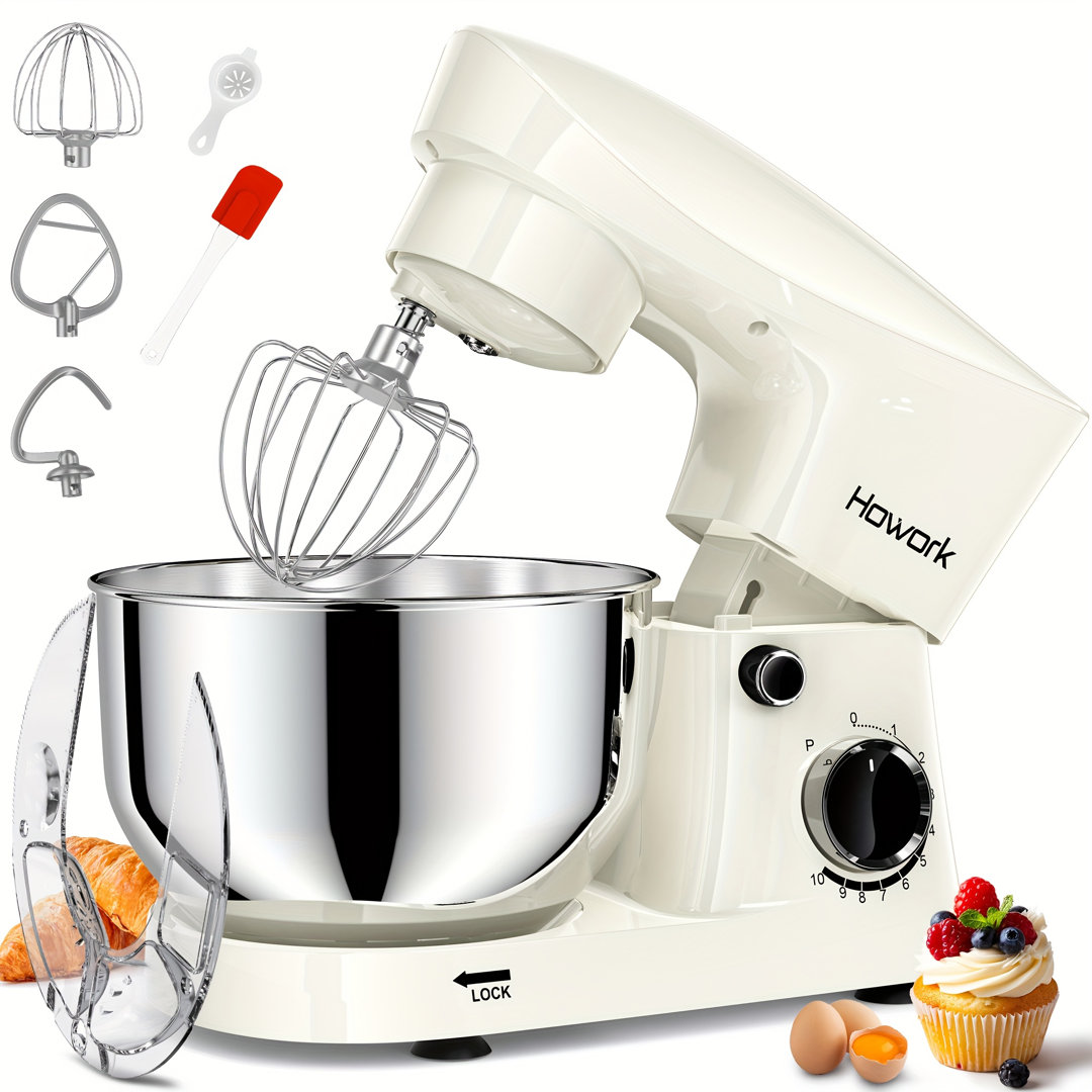 HOWORK 10 Speed 6L Stand Mixer Dough Hook