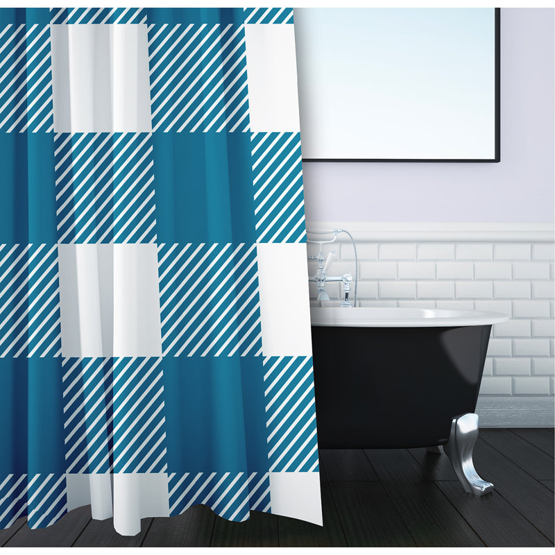 Rideau de douche Warrensburg, Bleu sarcelle irréel