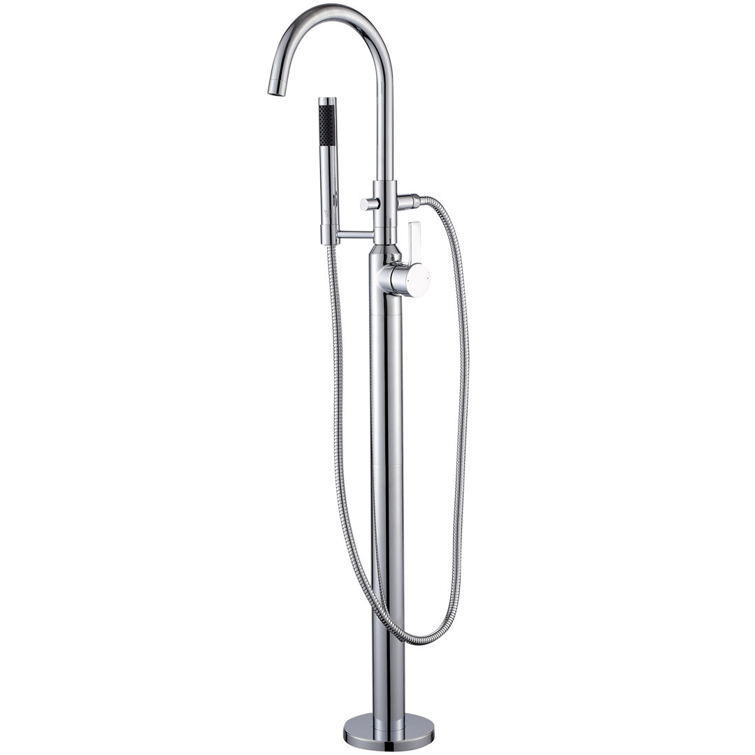 Single Handle Floor Mounted Freestanding Tub Filler Luxier 