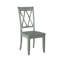 Ensemble de 2 chaises d'appoint de style décontracté sarcelle à finition double X-177188717