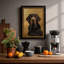 Labrador in Gold Modern Framed Art Print-129452114-129452113