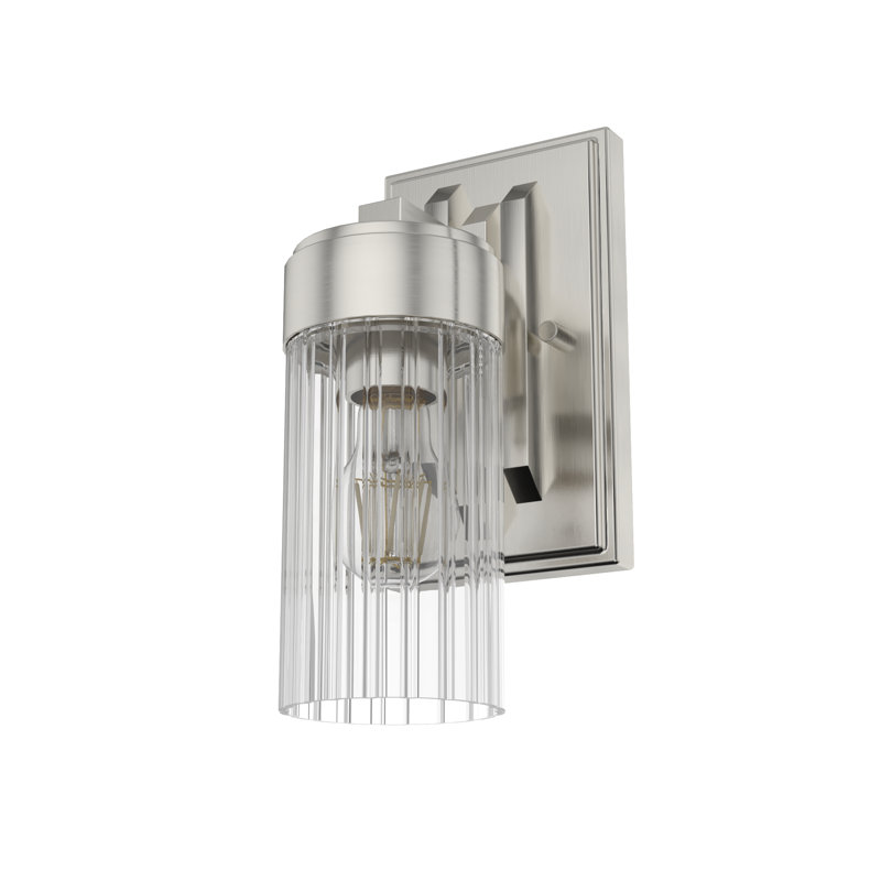 Gatz Aluminum Armed Sconce, Brushed Nickel