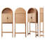Armoire de rangement surélevée au-dessus de la toilette Aesthetic, organisateur de salle de bain très grand 71 po avec tablette réglable à 3 niveaux et structure en bois massif de 0,6 po d'épaisseur