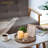 Round Wood Decorative Tray Boho Coffee Table Tray Farmhouse Rustic Brown Centerpiece Decor Wooden Serving Trays Circle Tray For Kitchen Counter Bohemian Ottoman Tray For Home-122628338-122628341-122628339