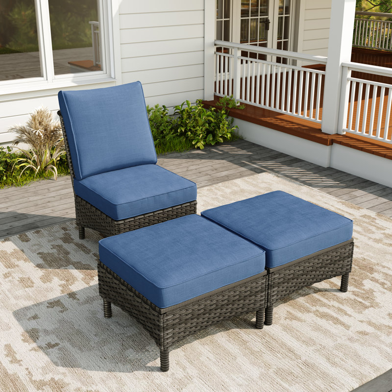 Ensemble de patio 3 pièces Mapleview, Marine, Gris