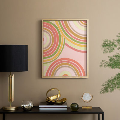 Abstract Rainbow I Framed Print - Solid Wood