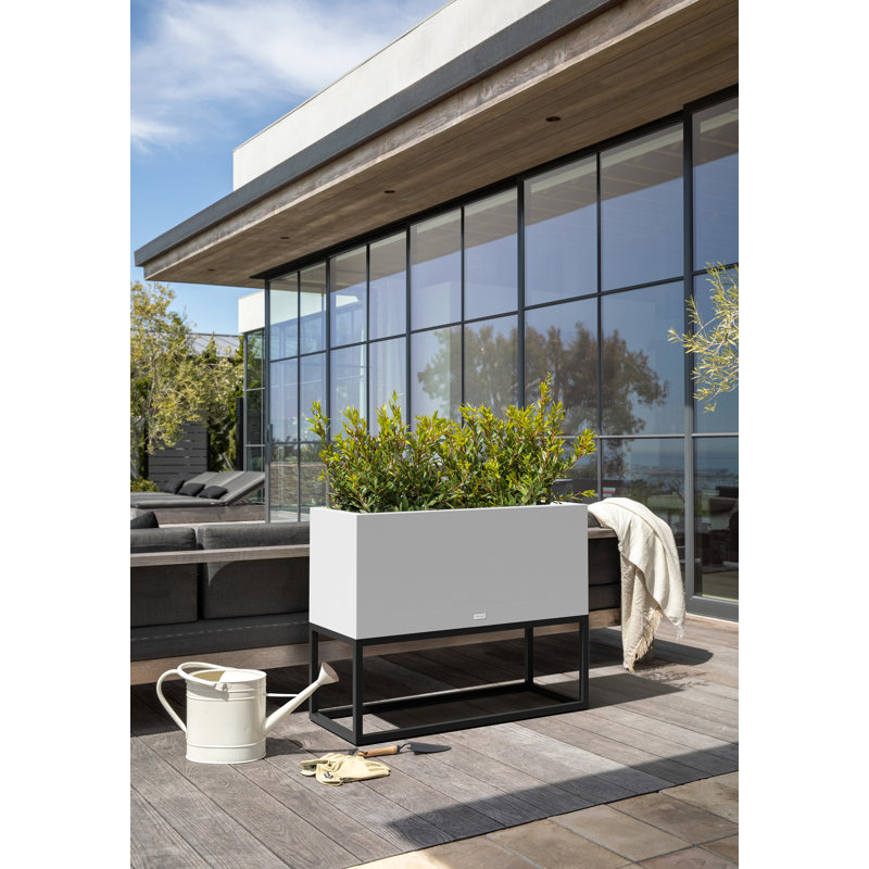 Boîte à fleurs surélevée Veradek Block Series, H 30 po x l 15 po x P 38 po, Blanc