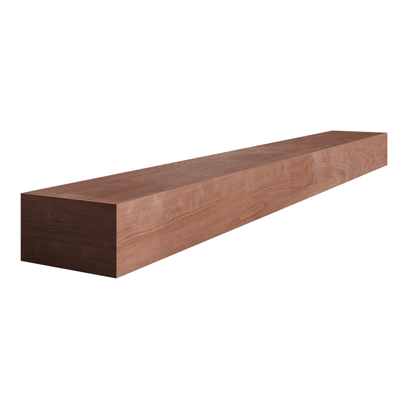 5.25 In. D X 9.25 In. W X 48 In. L Unfinished White Oak Wood Mantel, 48" L, Natural Cherry