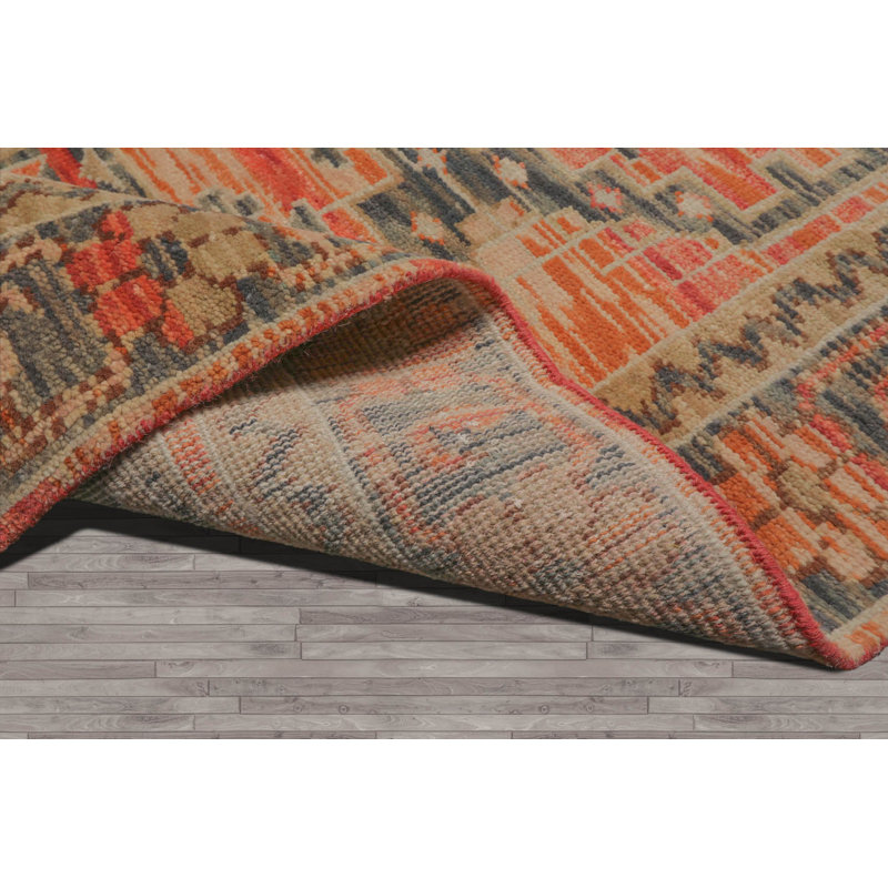 Hand Woven Wool Oriental Area Rug, Rectangle 7'11" x 9'11"