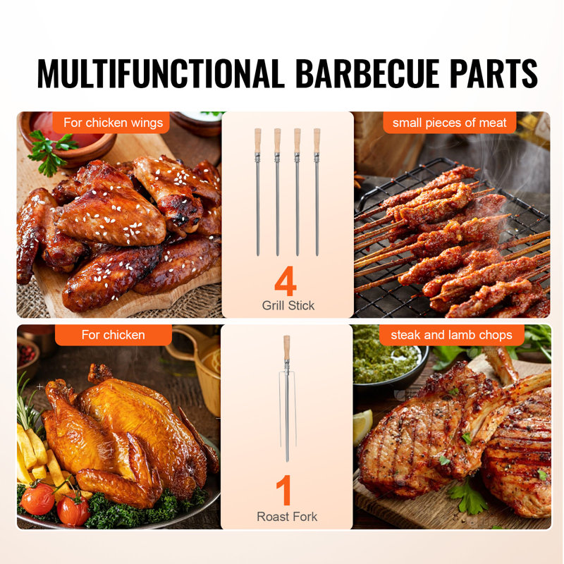 Shawarma Grill Machine, 2 Strings of Barbecue Capacity, Chicken Shawarma Cooker Machine, Electric Broiler Gyro Rotisserie Oven Doner Kebab Machine, for Home Restaurant Kitchen Parties