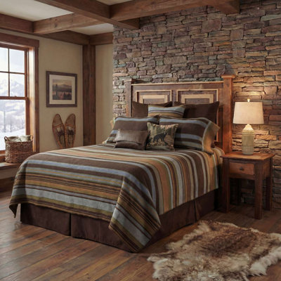 Wooded River Hudson Bedspread Super King