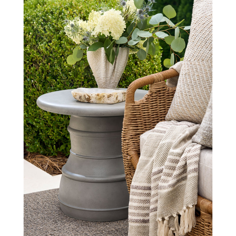 Ravenna Outdoor Table, 20" H x 22" W x 22" D