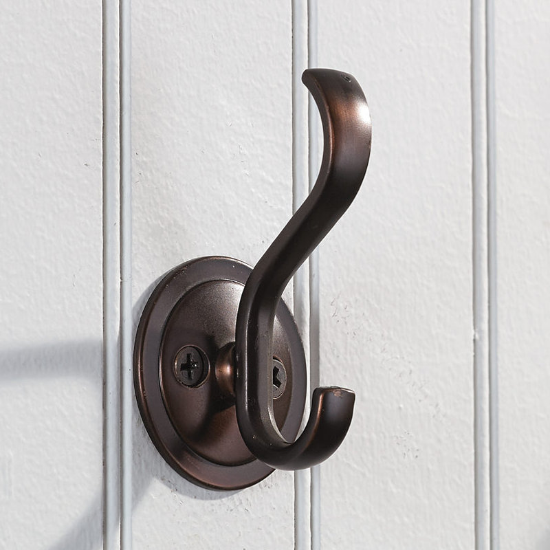 Classic Metal Wall Hook, Brushed Oil-Rubbed Bronze