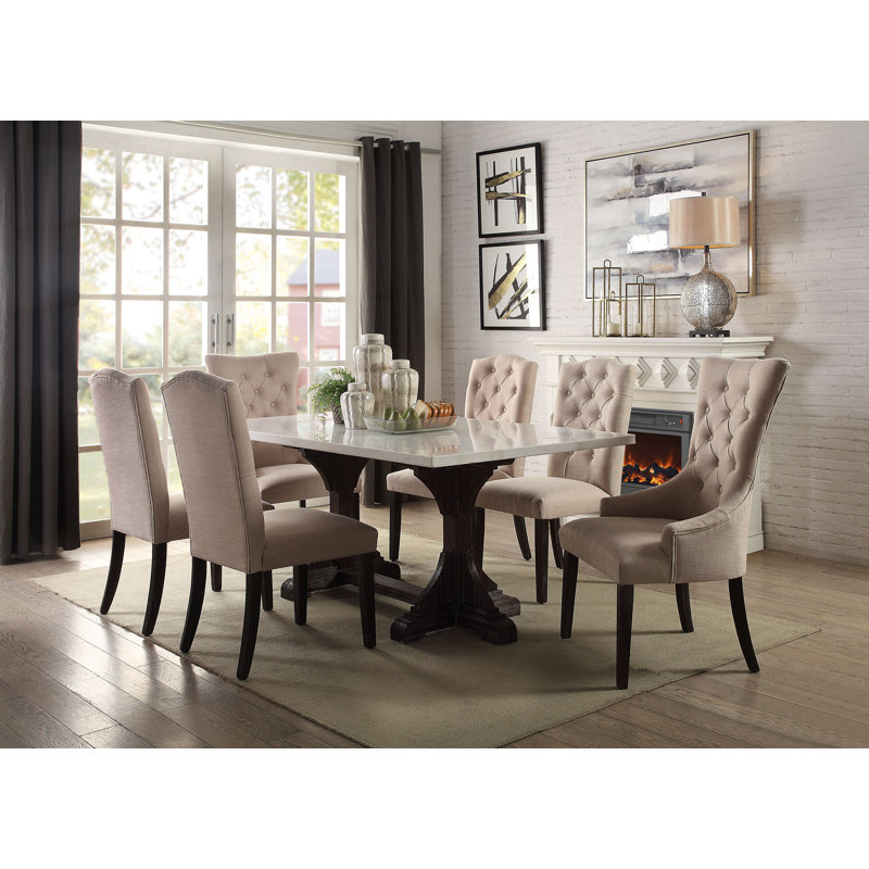 Ensemble repas pour 6 personnes Aiysha, H 30 po x L 72 po x l 40 po