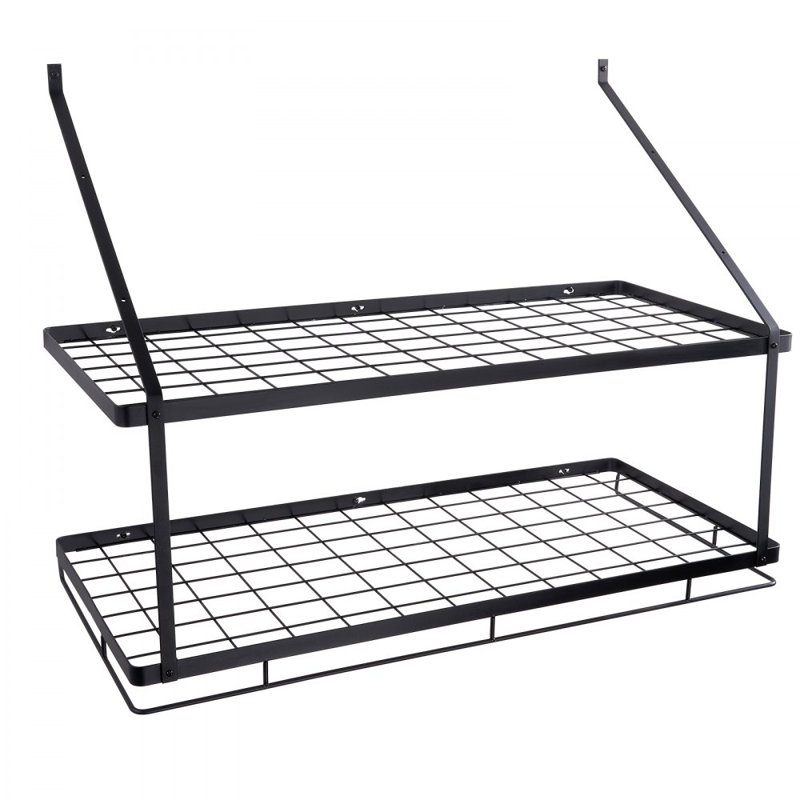Metal Rectangle Wall Mounted Pot Rack
