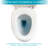 Ceramic One Piece Toilet,Dual Flush With Soft Clsoing Seat