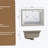 Undermount Bathroom Sink White Rectangle Porcelain Ceramic Vessel Sinks Deep Basin With Overflow Lavatory Vanity Sink Mounted Under The Counter
